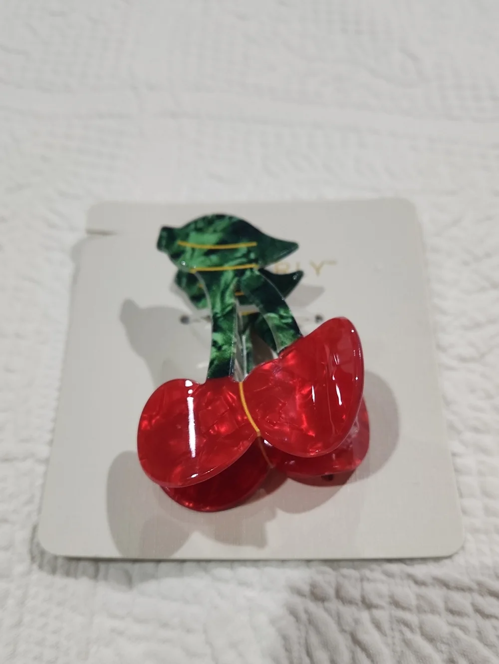 Red Cherry Hair Clip for Women - Fashion Hair Accessory